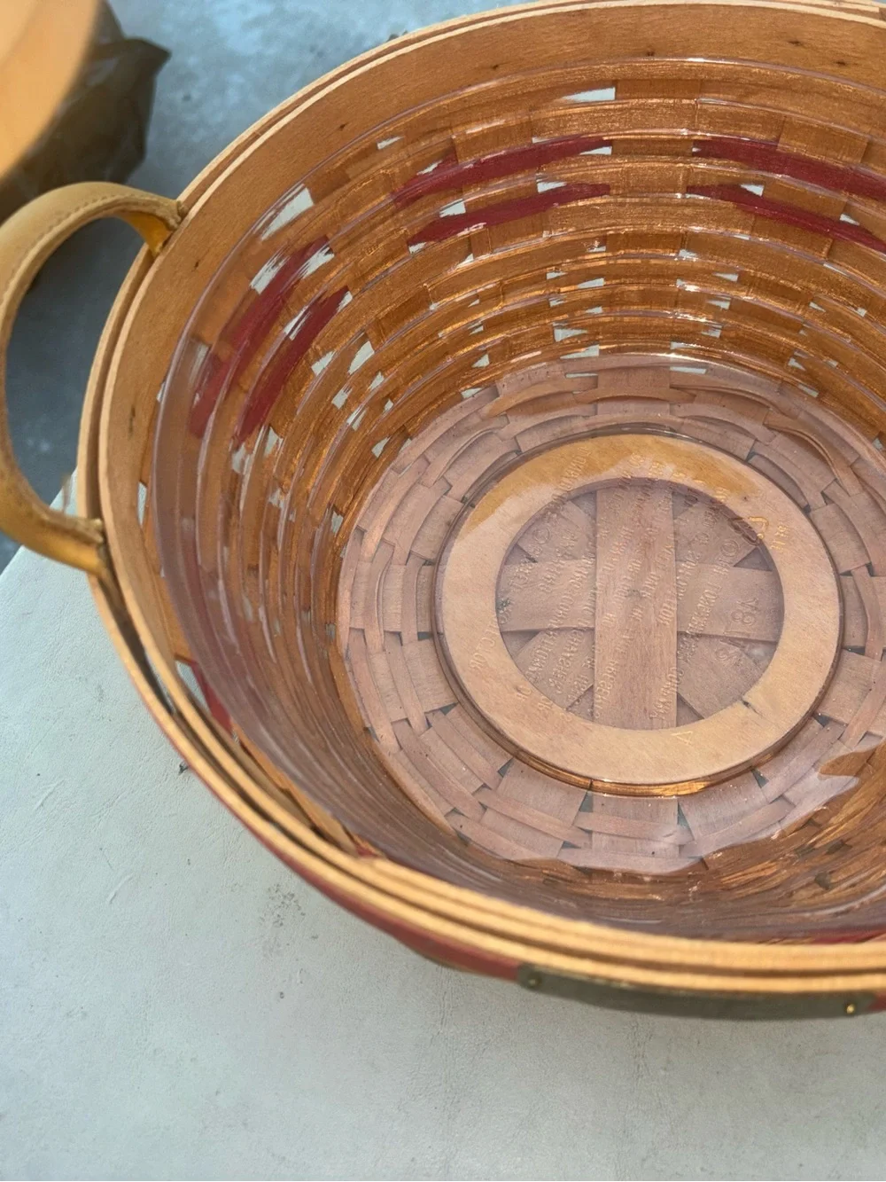 Longaberger Woven Wood Basket Collection in Natural Brown 4 Baskets